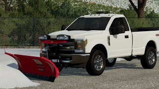 Farming Simulator 22 Plowing Old Gas Station (Snow Plowing Series)