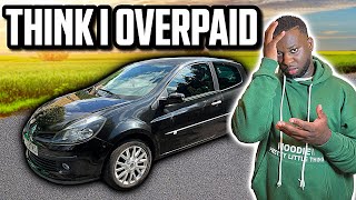 I BOUGHT A LOW MILEAGE RENAULT CLIO TO FLIP FOR A PROFIT BUT I PAID TOO MUCH