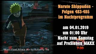 Naruto Shippuden Folgen 483-485 am 04.01.2019 im Nachtprogramm auf ProSieben MAXX