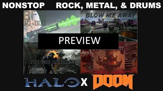 [TEASER] Halo x Doom Mix | NON STOP ROCK+METAL+DRUMS | Full Version Soon!