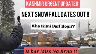 Urgent Kashmir Snowfall Update| Kashmir Snowfall Latest News| Gulmarg Snowfall|Sonmarg Snowfall