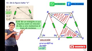 GEOMETRIA CONSTRUCCION DE TRIANGULOS  EJERCICIO Nº12