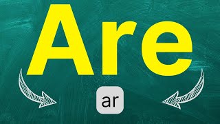 Cómo pronunciar: Are 'Son' 'Están' en inglés Americano con ejemplos.