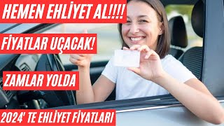 EHLİYET FİYATLARI UÇACAK !! / EHLİYET FİYATLARI NE KADAR OLACAK? - EHLİYET FİYATLARI 2024 /POV SÜRÜŞ