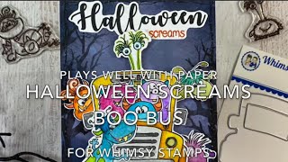 Halloween Screams Boo Bus - Whimsy Stamps