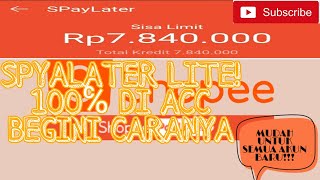 CARA AKTIFKAN SHOPEE PAYLATER LITE TERBARU MUDAH ,PASTI ACC!