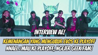 INTERVIEW AE SETELAH KALAHKAN EVOS, DAN MENGUBUR MIMPI EVOS UNTUK BISA KE PLAYOFF!! - MPLD ID S14