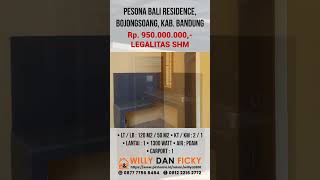 DIJUAL 950 jt Rumah siap huni di Pesona Bali Residence, Bojongsoang, Kab  Bandung. Hub. 087777568484