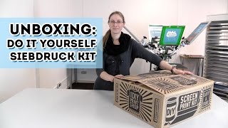 Unboxing: DIY Siebdruck Kit (limitiert) - Screen printing Kit Europe