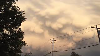 Amazing mammatus clouds over Albany, New York