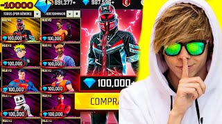 COMPRE LA SKIN MAS CARA DE FREE FIRE POR 10 000 DIAMANTES !! conquiste chacalitas¡¡¡¡