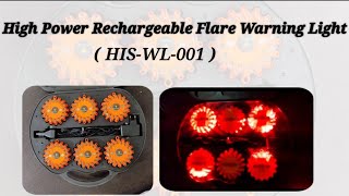 High Power Rechargeable Flare Warning Light 9 Mode (HIS-WL-001)