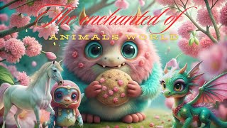 The enchanted of world various animals #fantasyworld #fantasymusic #stressreliefvideo #naturesounds