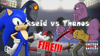 THE BEST BEATBOX!!! | Sonic REACTS To Darkseid Vs Thanos - Cartoon Beatbox Battles *REACTION*