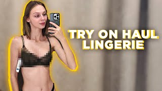 [4K] Try On Haul | Get Ready With Me | Transparent Lingerie | See Through and No Bra