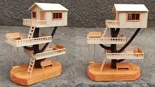 Mini Casita En Arbol - DIY Miniature Tree House