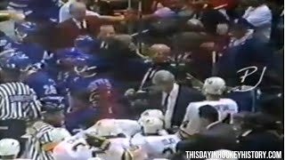 New York Rangers vs Vancouver Canucks line brawl, March 25, 1994