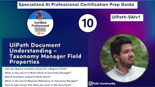 Specialized AI Professional Certification Prep| E10| Taxonomy Manager Field Configs |@LahiruFernando