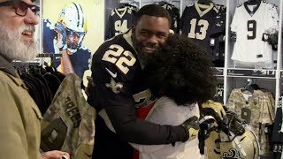 Mark Ingram Goes Undercover To Surprise Saints Fans!