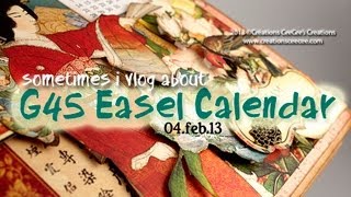 sometimes i vlog about Graphic45 Bird Song Easel Calendar