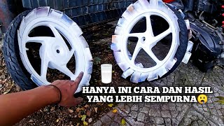 CARA REPAINT VELG WARNA PUTIH ||CARA CAT VELG PUTIH DENGAN CEPAT || Velg Beat Warna Putih