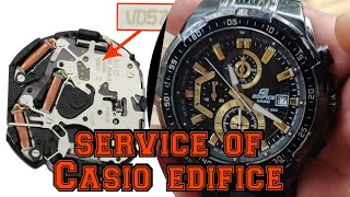 how to repair a casio edifice watch? assembly & disassembly of seiko SII vd57c#casio#seiko