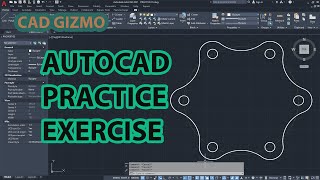 Autocad Practice Exercises 12 | Practice Series | Cad Gizmo