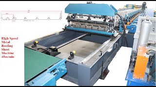 【ZHONGTUO】High speed metal roofing sheet machine 45m/min