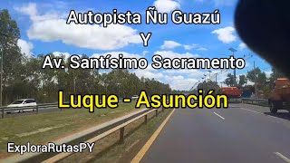 Autopista Ñu Guazú y Avenida Santísimo Sacramento Asunción #rutas #paraguay #travel #drive #avenida