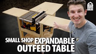 Table Saw Outfeed Table | Less Room More Space