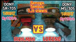 senter kepala DONY SR-705 🆚 senter kepala DONY MS-305 unggul mana???