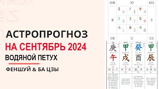 Фэн-шуй и астропрогноз на сентябрь 2024 месяц Водяного Петуха. Запись эфира в VK от 26.08.24