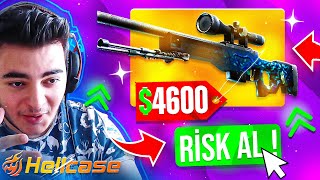 BÜYÜK RİSK ALARAK AWP MEDUSA KATLADIM !! - HELLCASE PROMO CODE