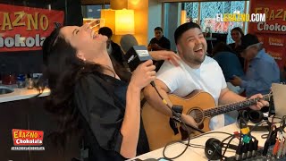 Natalia Jimenez | Cantando COSTUMBRES con Erazno y La Chokolata