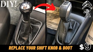 HOW TO REPLACE THE SHIFT KNOB & GEAR GAITER? // CITROEN // PEUGEOT