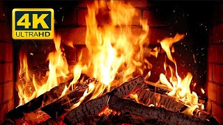 🔥 FIREPLACE Ultra HD 4K. Fireplace with Crackling Fire Sounds. Fireplace Burning. Fire Background