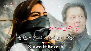 Pakistan Zindabad Imran Khan Zindabad - Mong Ba Yo Nawe Pakistan Jora wo Slowed And Reverb Song