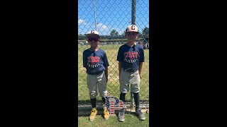 Citius 7U Plays Up to 9U and Hangs with Em' Zane Lopez and Xavien Davis Pitched for their first ...