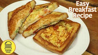 CHEESY BREAKFAST RECIPE | EASY & QUICK BREAKFAST RECIPE | HEALTHY BREAKFAST | CHEESY EGG TOAST