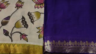 Pure Chinnon Crepe | kalamkari Silks | Tusser Chenderi | Raw Silk | 1st Oct 24 | 9121006787