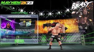 The End of the Streak WWE MAYHEM2K23 Complete 100% Campaing