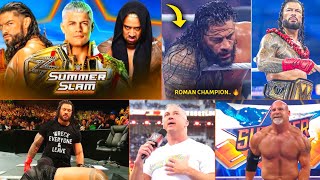 'WTF.. Roman new champion .. 🔥' Roman wins universal.. Shane McMahon w/ Tony, SummerSlam, Highlights