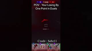 POV : Your Losing By One Point In Duels ( Running Out Of Time ⌛️ ) | Pixel Gun 3D