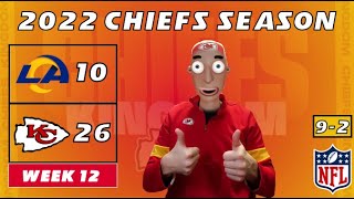 Kansas City Chiefs Fan REACTS to Week 12 vs. Rams | LAR 10-26 KC | 2022 NFL Season