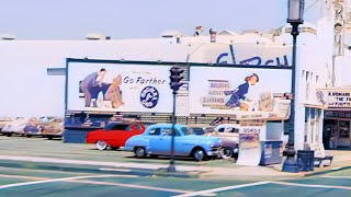 Los Angeles 1950s, Wilshire Blvd | 4k and Remastered