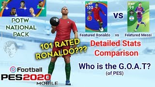 Featured Ronaldo or Featured Messi - Who is the best in PES 2020 Mobile? #hTGPES #efootballPES