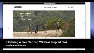 Ordering a Free Verizon Wireless Prepaid SIM