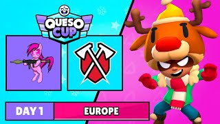 ONETRICKPONIES vs TRIBE GAMING | DÍA 1 EU | WINTER SPLIT QUESO CUP EDITION | Brawl Stars