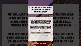 Siapakah Nabi yg Turun ke Bumi Menjelang Hari Kiamat? #short #dakwah #kiamat