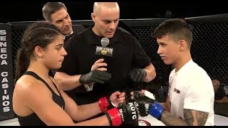 Tia (girl) vs. Ariana (girl) - [Amateur Debut Fight] - (2018.09.15) - /r/WMMA